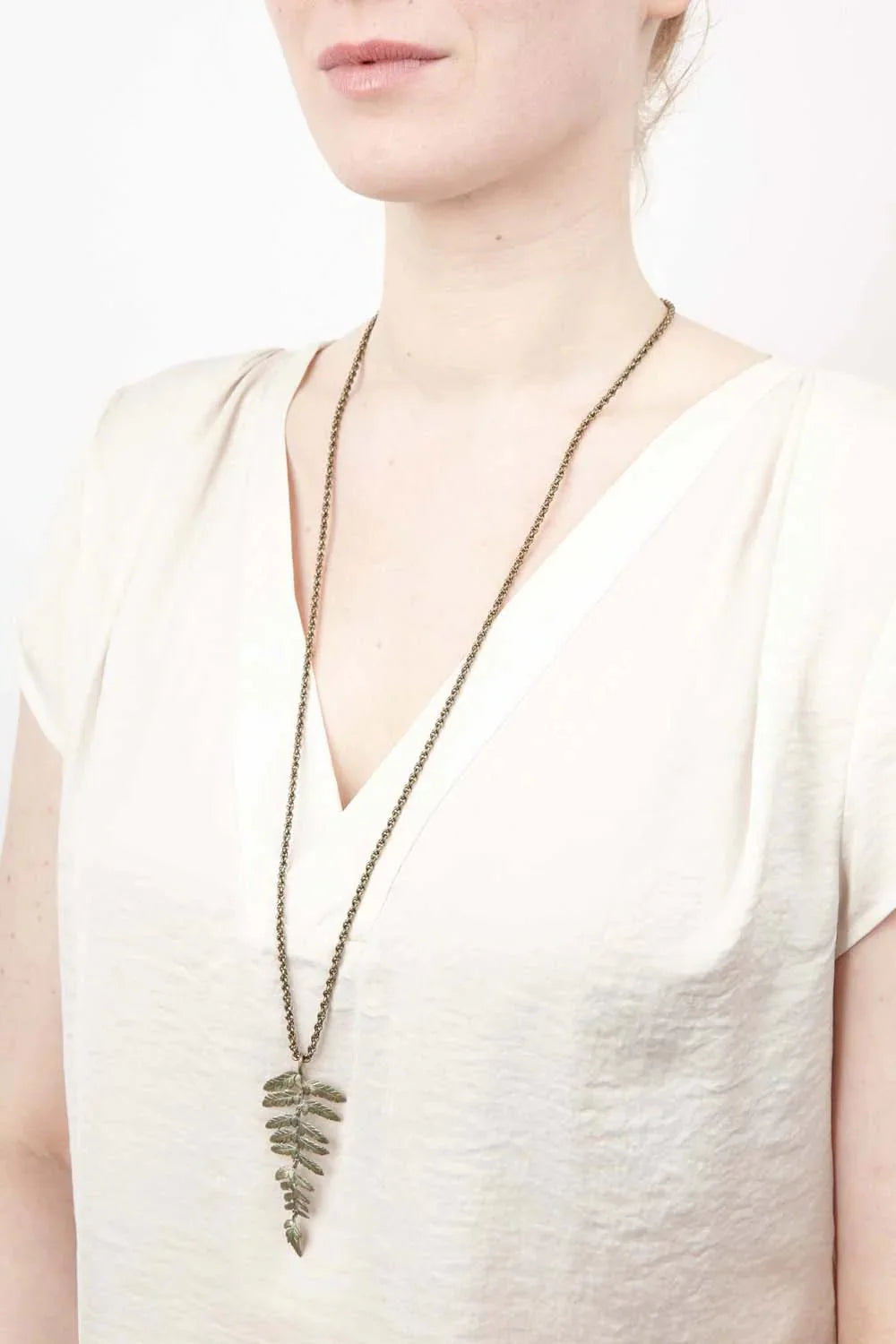 Fern Long Necklace - The Nancy Smillie Shop - Art, Jewellery & Designer Gifts Glasgow