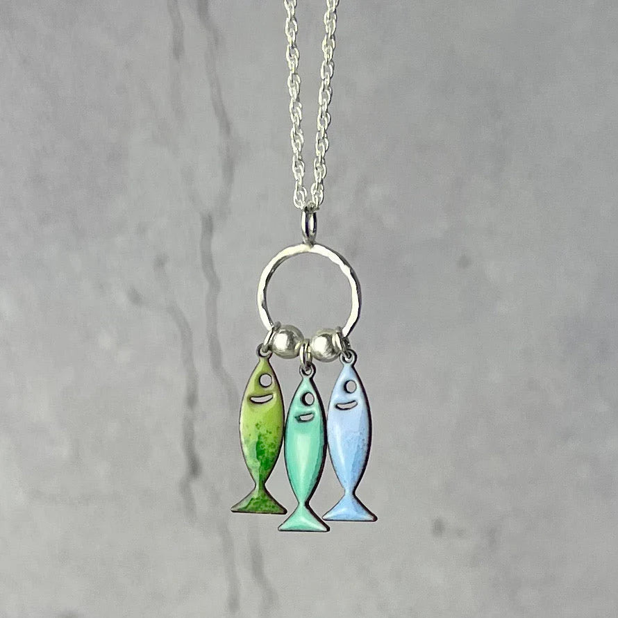 Fish Hoop Necklace