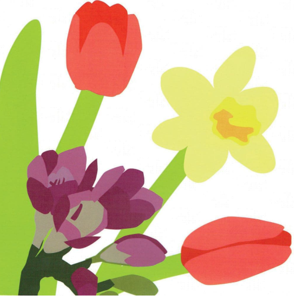 Flower Bouquet Pop Up Card - The Nancy Smillie Shop - Art, Jewellery & Designer Gifts Glasgow