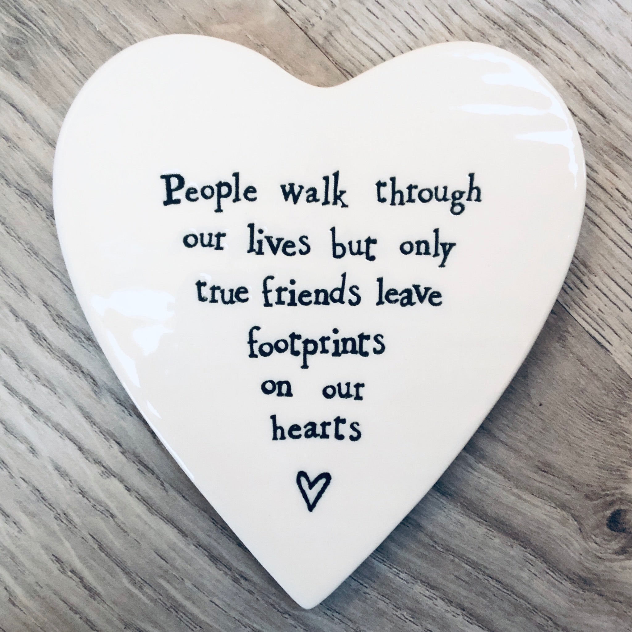 Footprints On Our Hearts Coaster - The Nancy Smillie Shop - Art, Jewellery & Designer Gifts Glasgow