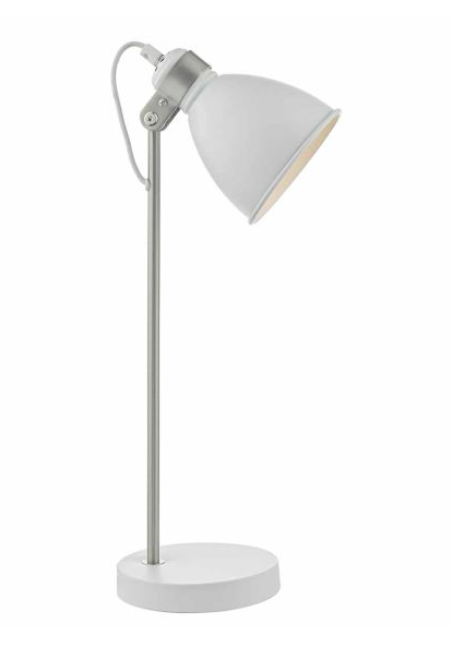 Fredrick Lamp white/satin