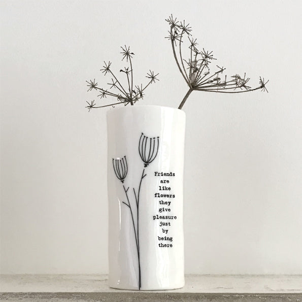"Friends Are Like Flowers" Vase - The Nancy Smillie Shop - Art, Jewellery & Designer Gifts Glasgow