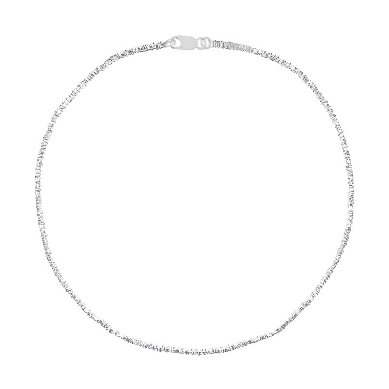Silver Mini Squares Necklace