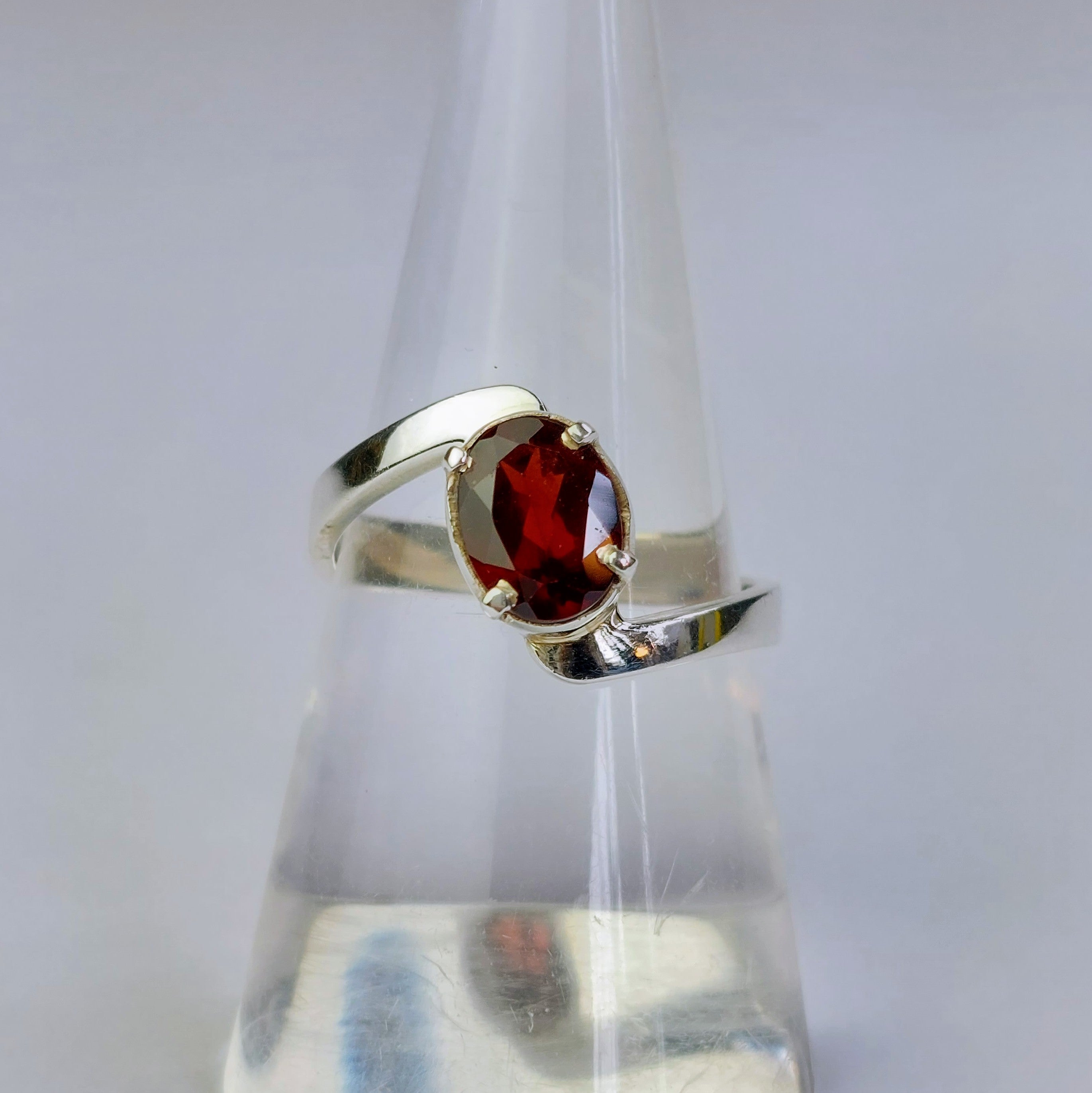 Garnet Twist Ring - The Nancy Smillie Shop - Art, Jewellery & Designer Gifts Glasgow