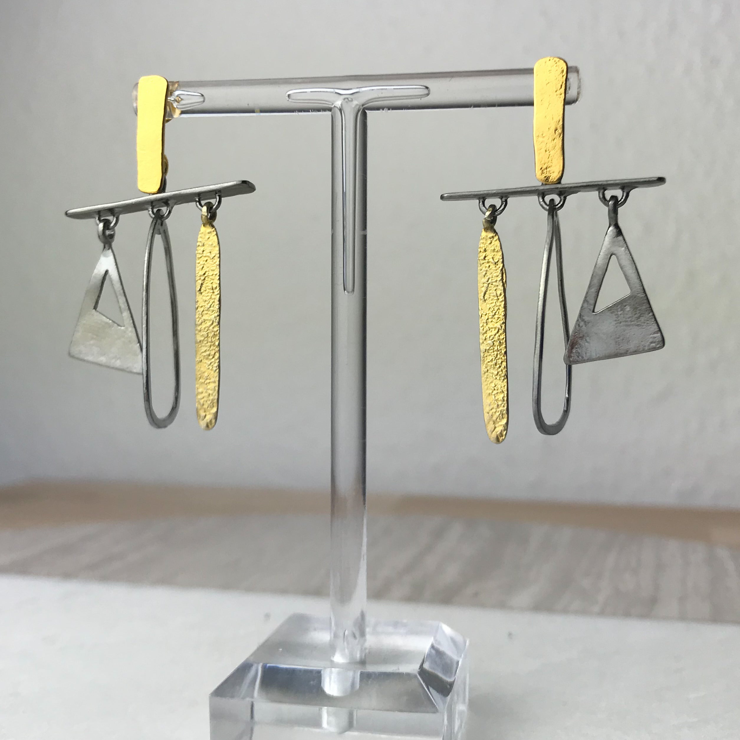 Geometric Jumble Earrings - The Nancy Smillie Shop - Art, Jewellery & Designer Gifts Glasgow