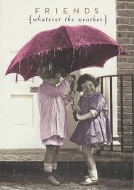 Girls Under Umbrella Card - The Nancy Smillie Shop - Art, Jewellery & Designer Gifts Glasgow