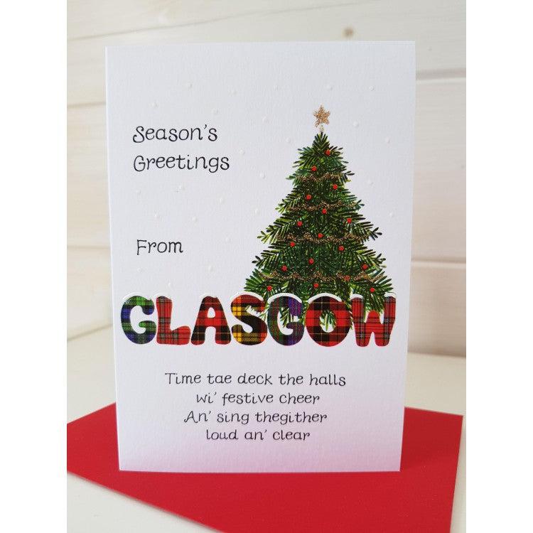 Glasgow Christmas Card - The Nancy Smillie Shop - Art, Jewellery & Designer Gifts Glasgow