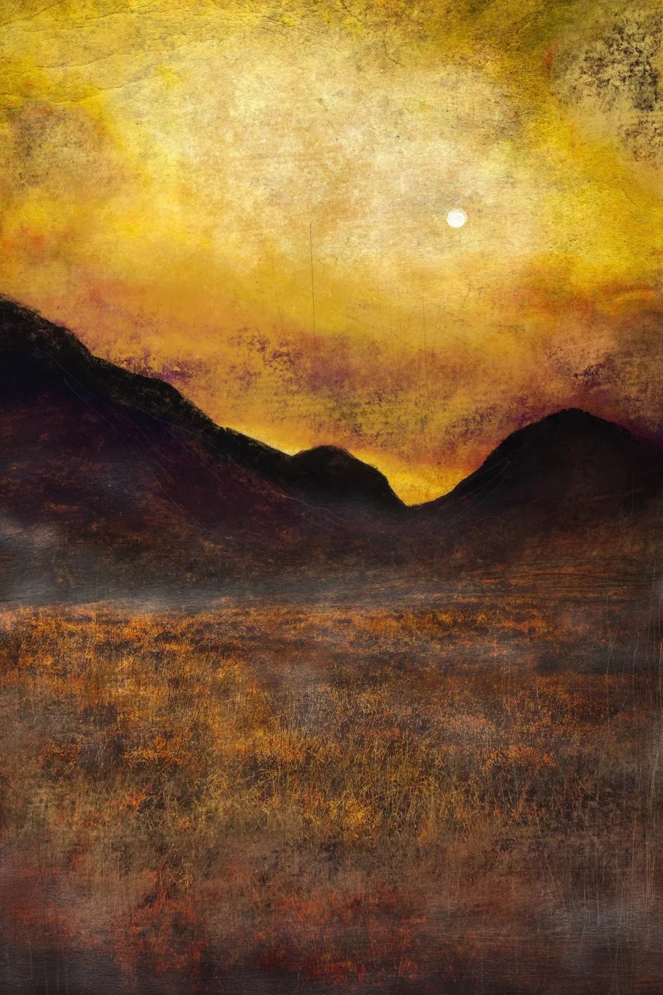 Glencoe Moonlight  | Statement Interior Wall Art from Scotland