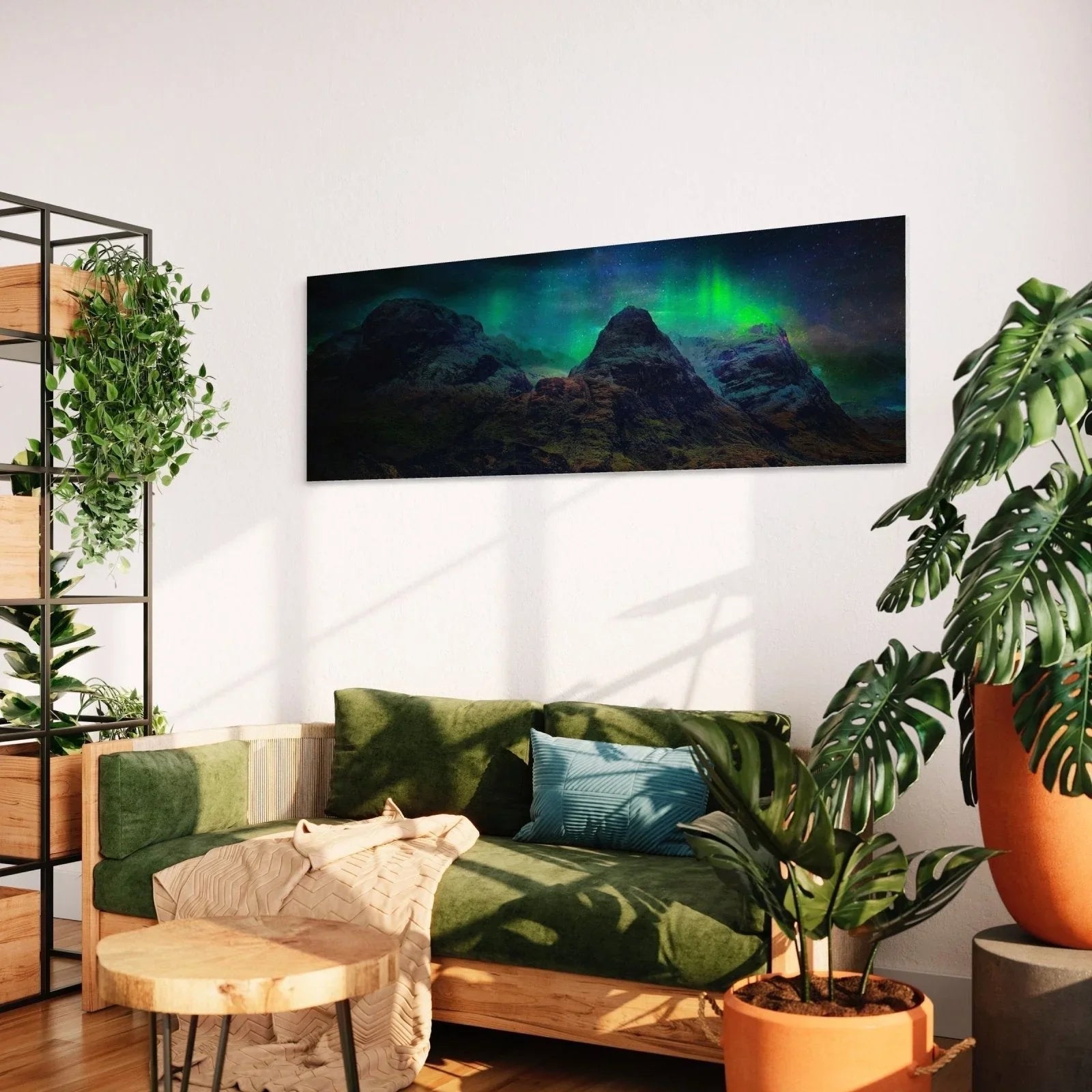 Glencoe Northern Lights  | Statement Interior Wall Art from Scotland