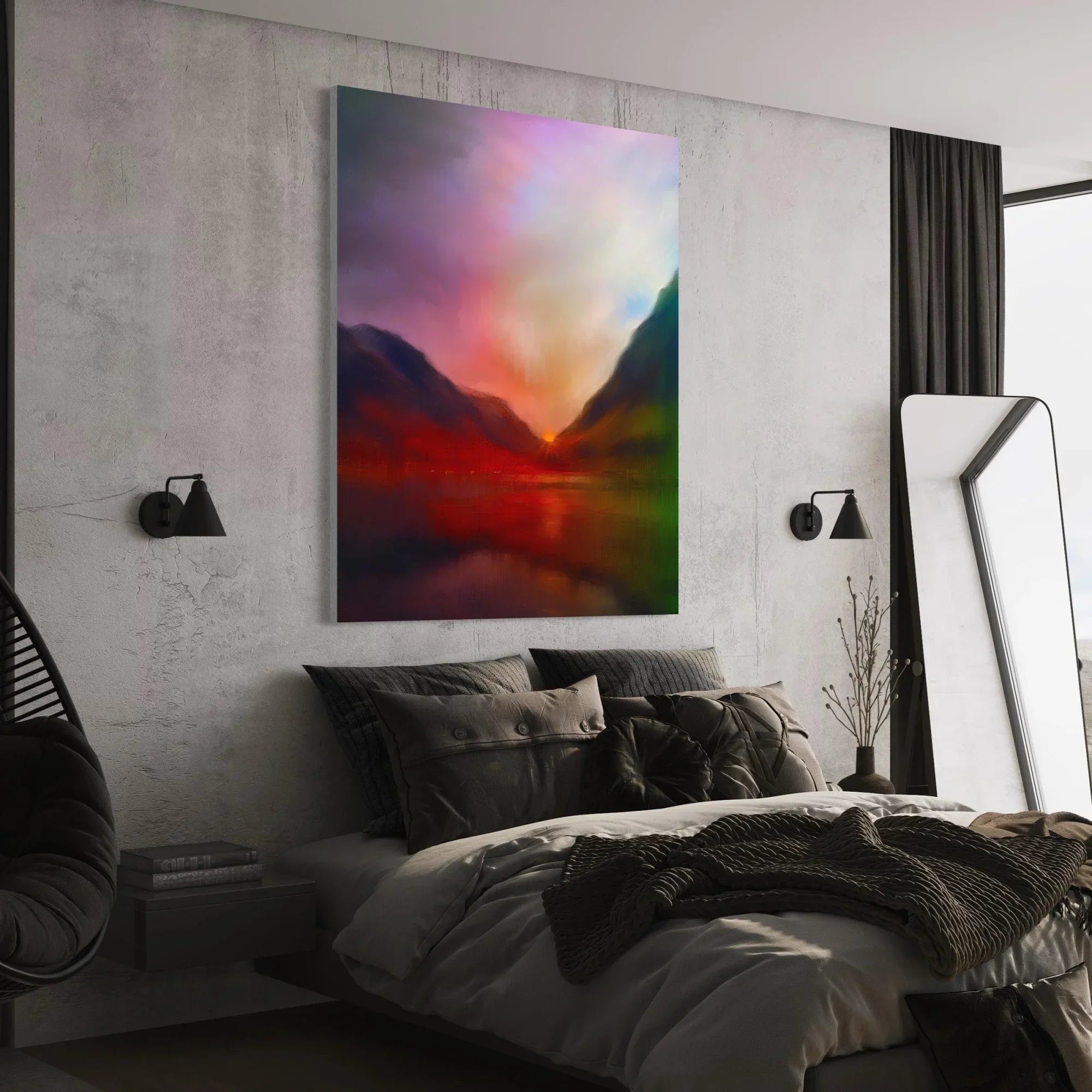 Glencoe Sunset  | Statement Interior Wall Art from Scotland