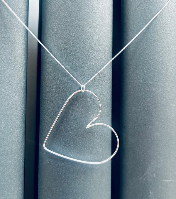 Heart Hoop Pendant | The Nancy Smillie Shop - Art, Jewellery & Designer Gifts Glasgow Scotland