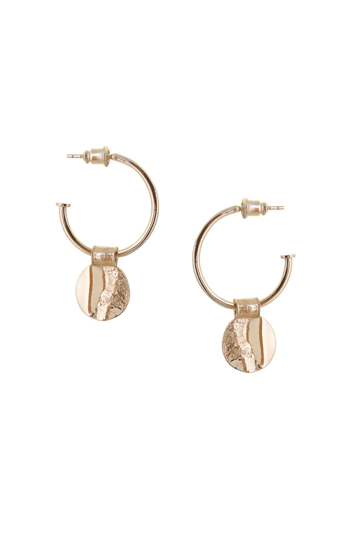 Gold Coin Earrings - The Nancy Smillie Shop - Art, Jewellery & Designer Gifts Glasgow