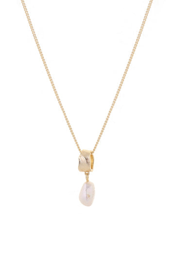 Gold Freshwater Pearl Necklace - The Nancy Smillie Shop - Art, Jewellery & Designer Gifts Glasgow