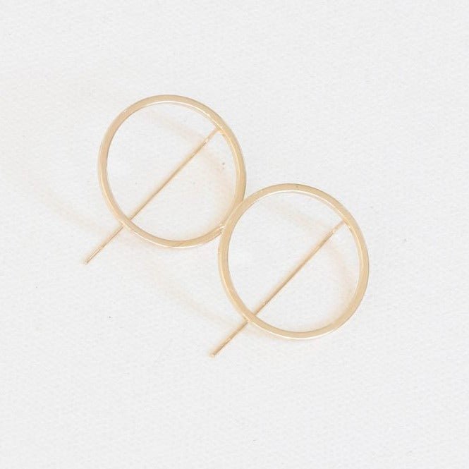 Gold Harper Earrings - The Nancy Smillie Shop - Art, Jewellery & Designer Gifts Glasgow