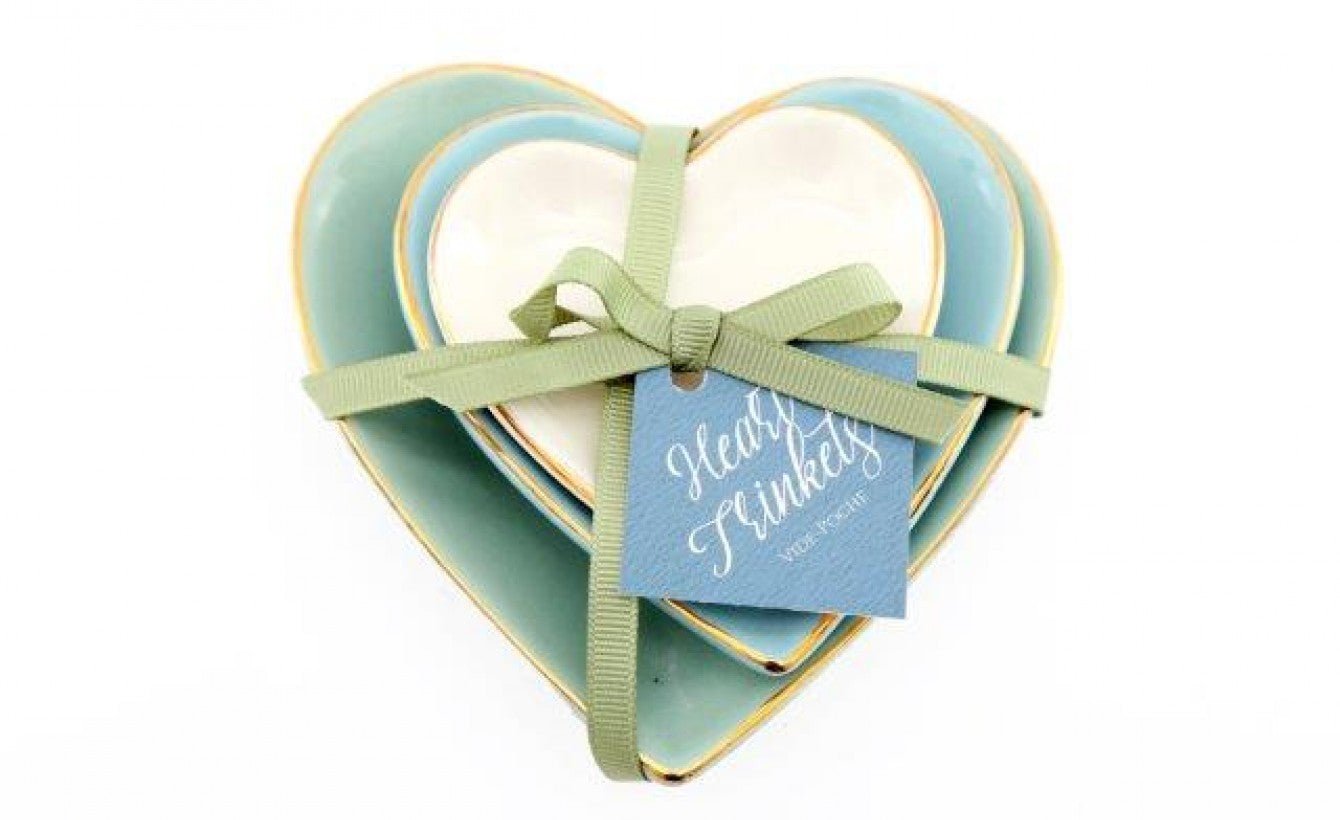 Gold Heart DIshes - The Nancy Smillie Shop - Art, Jewellery & Designer Gifts Glasgow