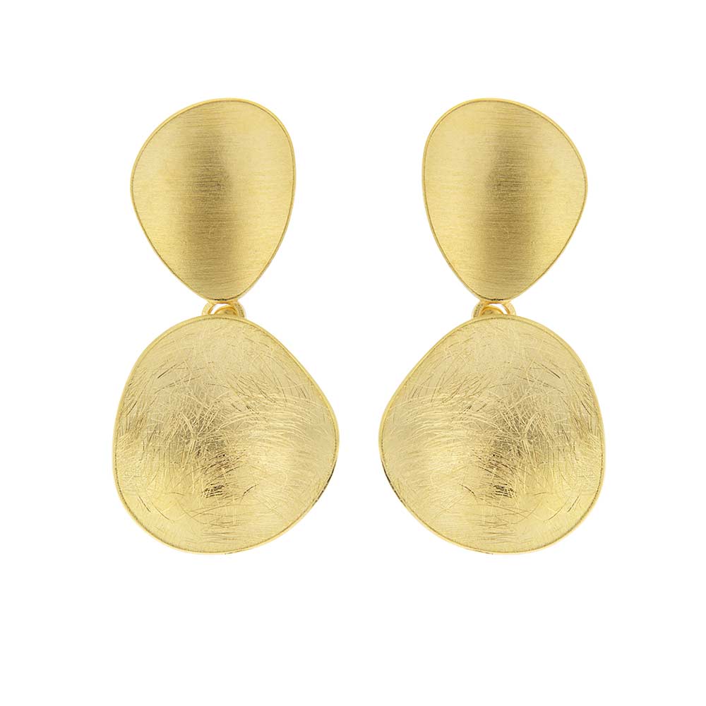 Gold Plated Drop Earrings - The Nancy Smillie Shop - Art, Jewellery & Designer Gifts Glasgow
