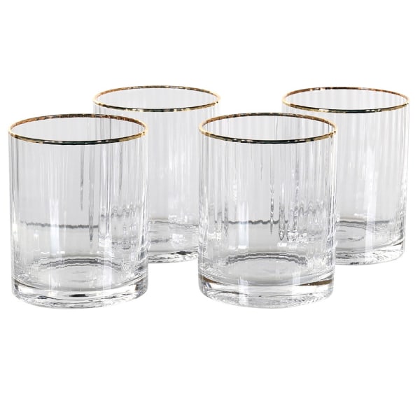 Gold Ribbed Tumbler - The Nancy Smillie Shop - Art, Jewellery & Designer Gifts Glasgow
