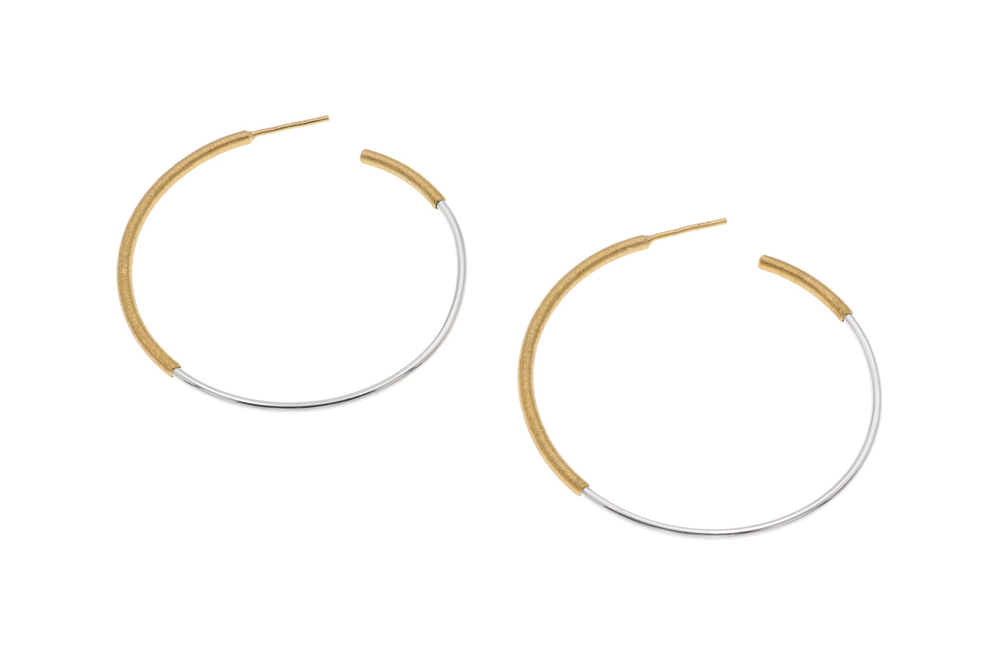 Gold & Silver Hoop Earrings - The Nancy Smillie Shop - Art, Jewellery & Designer Gifts Glasgow