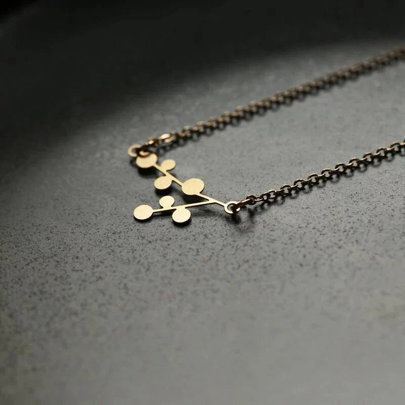 Gold Snowday Pendant - The Nancy Smillie Shop - Art, Jewellery & Designer Gifts Glasgow