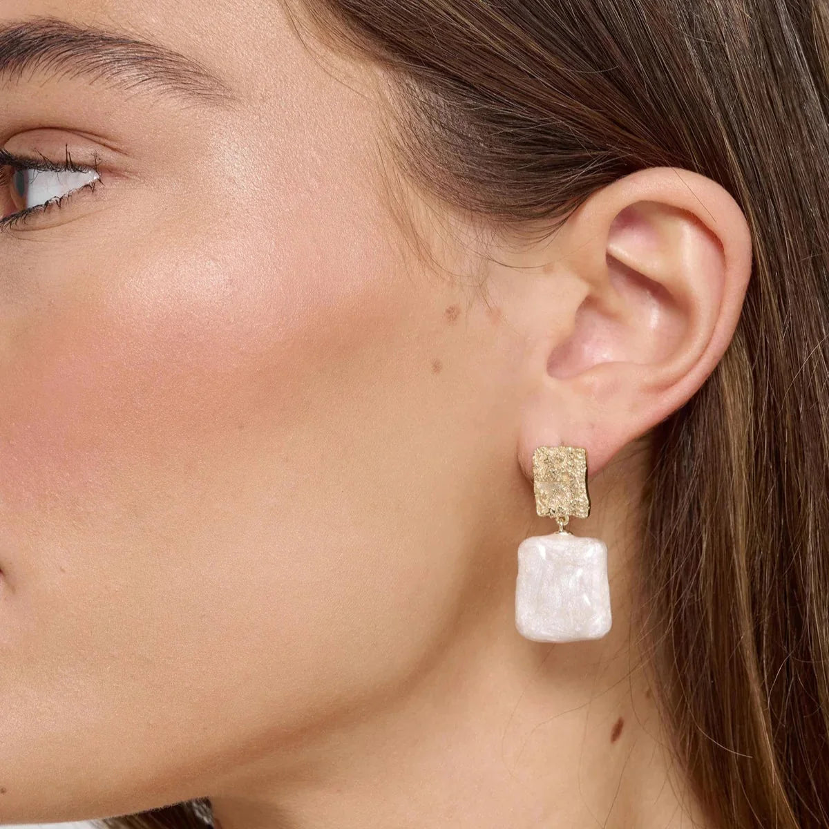 Gold Tranquil Earrings - Jewellery - Scotland