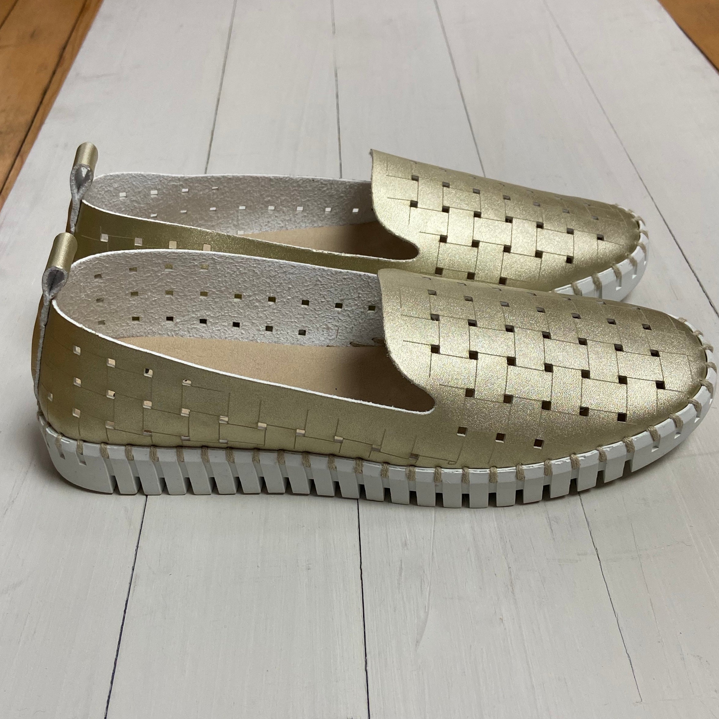 Gold Washable Shoes - The Nancy Smillie Shop - Art, Jewellery & Designer Gifts Glasgow