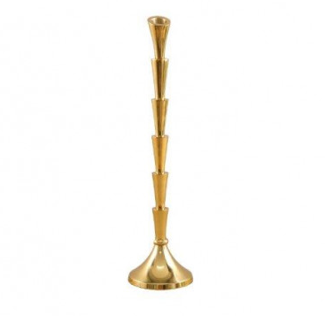 Golden Candle Stick 39cm | The Nancy Smillie Shop - Art, Jewellery & Designer Gifts Glasgow Scotland