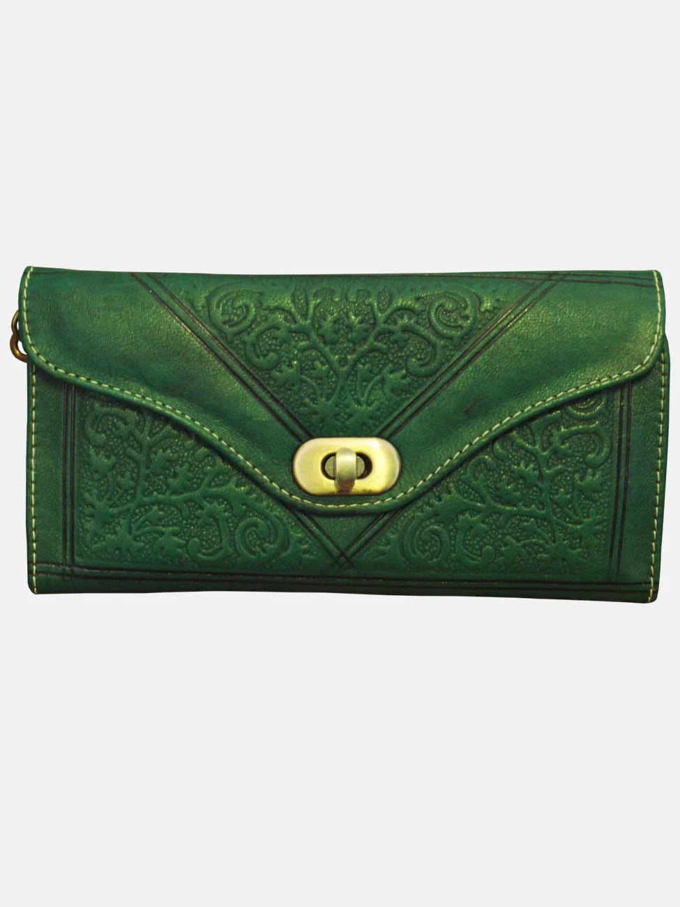 Green Decorative Purse - Reversible Clutch Shoulder Camera - Bags of Bags! - Scotland