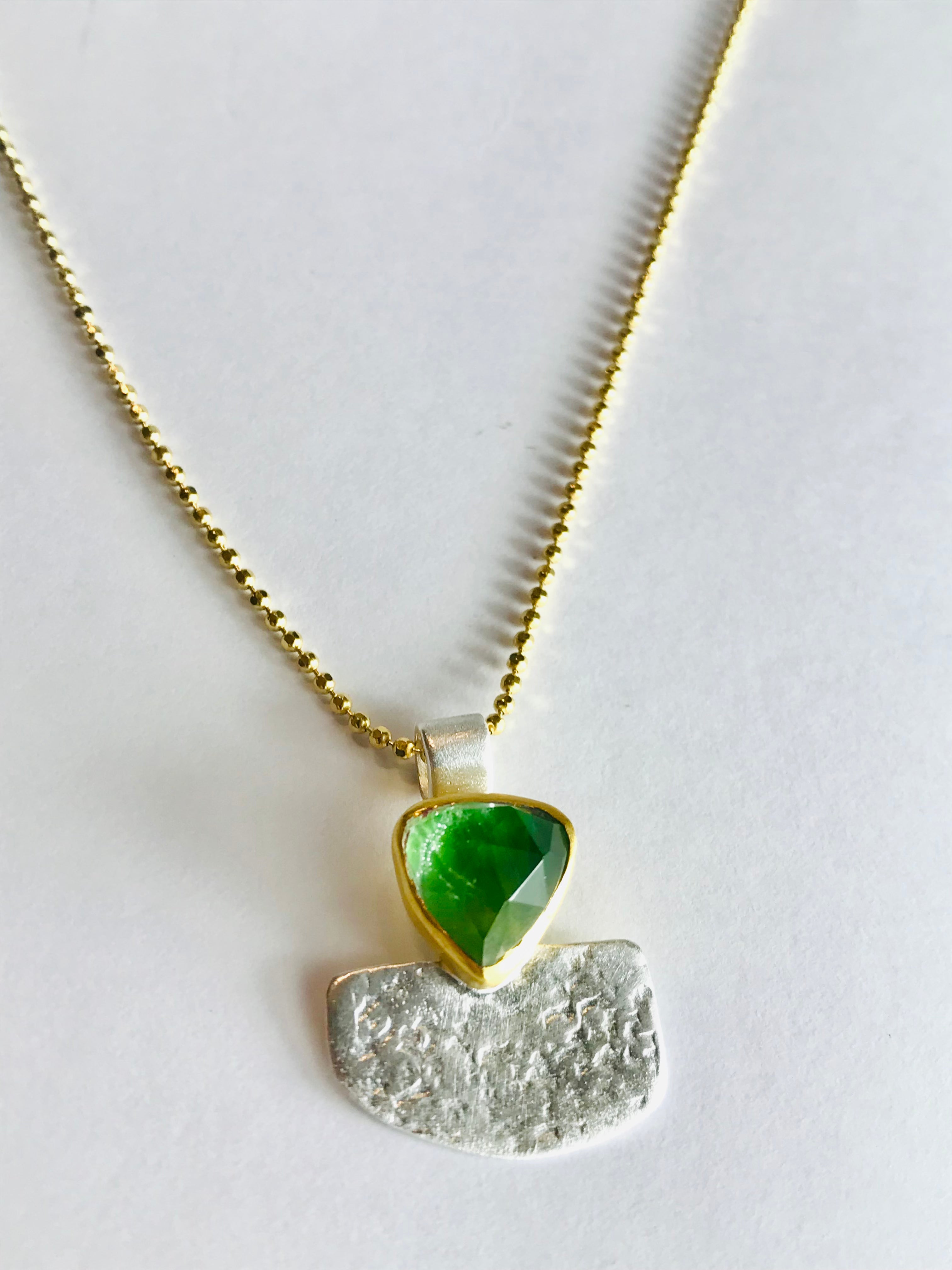 Green Digotase Necklace Natural Gemstone - The Nancy Smillie Shop - Art, Jewellery & Designer Gifts Glasgow