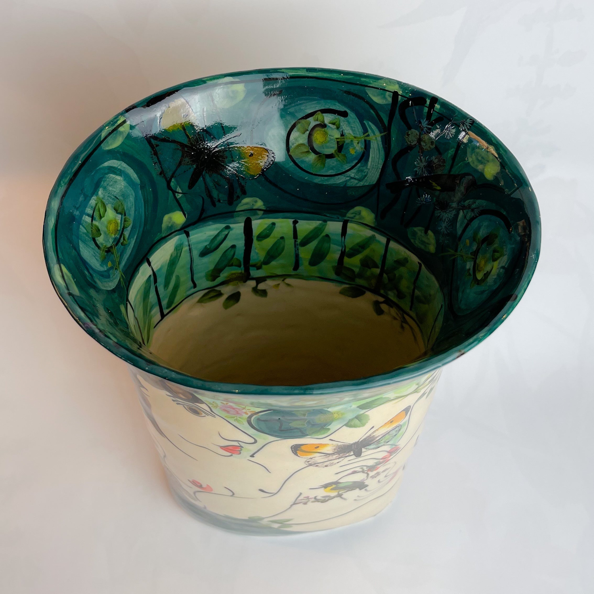 Green Vase - The Nancy Smillie Shop - Art, Jewellery & Designer Gifts Glasgow