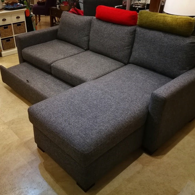 Grey Corner Sofabed with Storage - The Nancy Smillie Shop - Art, Jewellery & Designer Gifts Glasgow