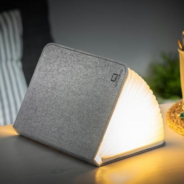 Grey Fabric Large Book Light - The Nancy Smillie Shop - Art, Jewellery & Designer Gifts Glasgow
