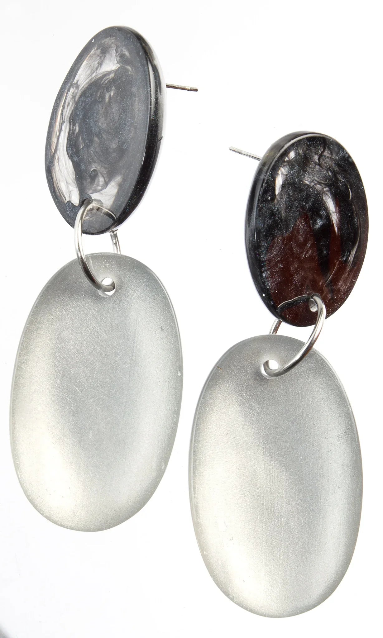 Grey Lilith Earrings | The Nancy Smillie Shop - Art, Jewellery & Designer Gifts Glasgow Scotland