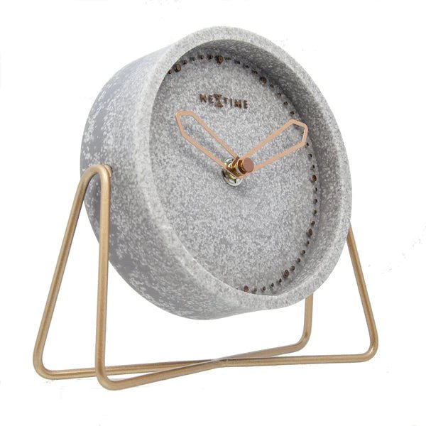 Grey Stone Clock - The Nancy Smillie Shop - Art, Jewellery & Designer Gifts Glasgow