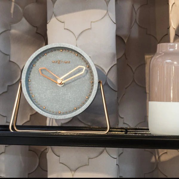 Grey Stone Clock - The Nancy Smillie Shop - Art, Jewellery & Designer Gifts Glasgow