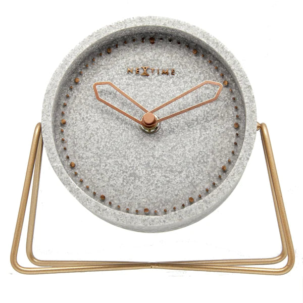 Grey Stone Clock - The Nancy Smillie Shop - Art, Jewellery & Designer Gifts Glasgow