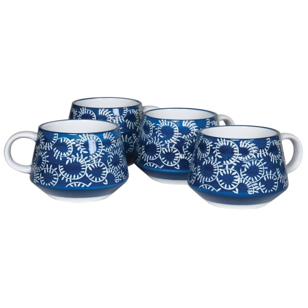 Hand Painted Blue & White Mug - The Nancy Smillie Shop - Art, Jewellery & Designer Gifts Glasgow