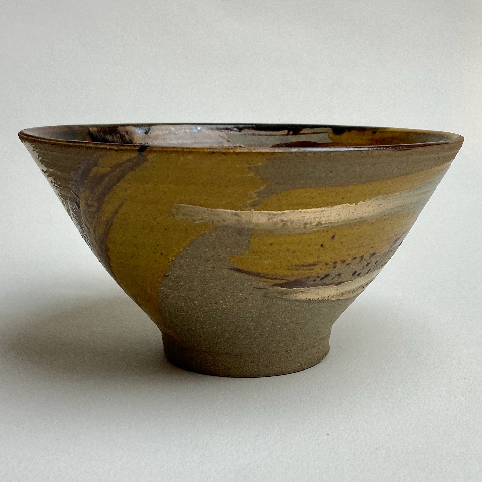 Hand Thrown Bowl With Blue and Gold - The Nancy Smillie Shop - Art, Jewellery & Designer Gifts Glasgow