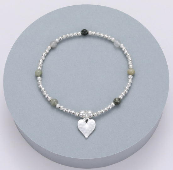 Heart Bead Bracelet - The Nancy Smillie Shop - Art, Jewellery & Designer Gifts Glasgow