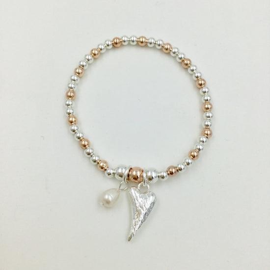 Heart Charm Bracelet - The Nancy Smillie Shop - Art, Jewellery & Designer Gifts Glasgow