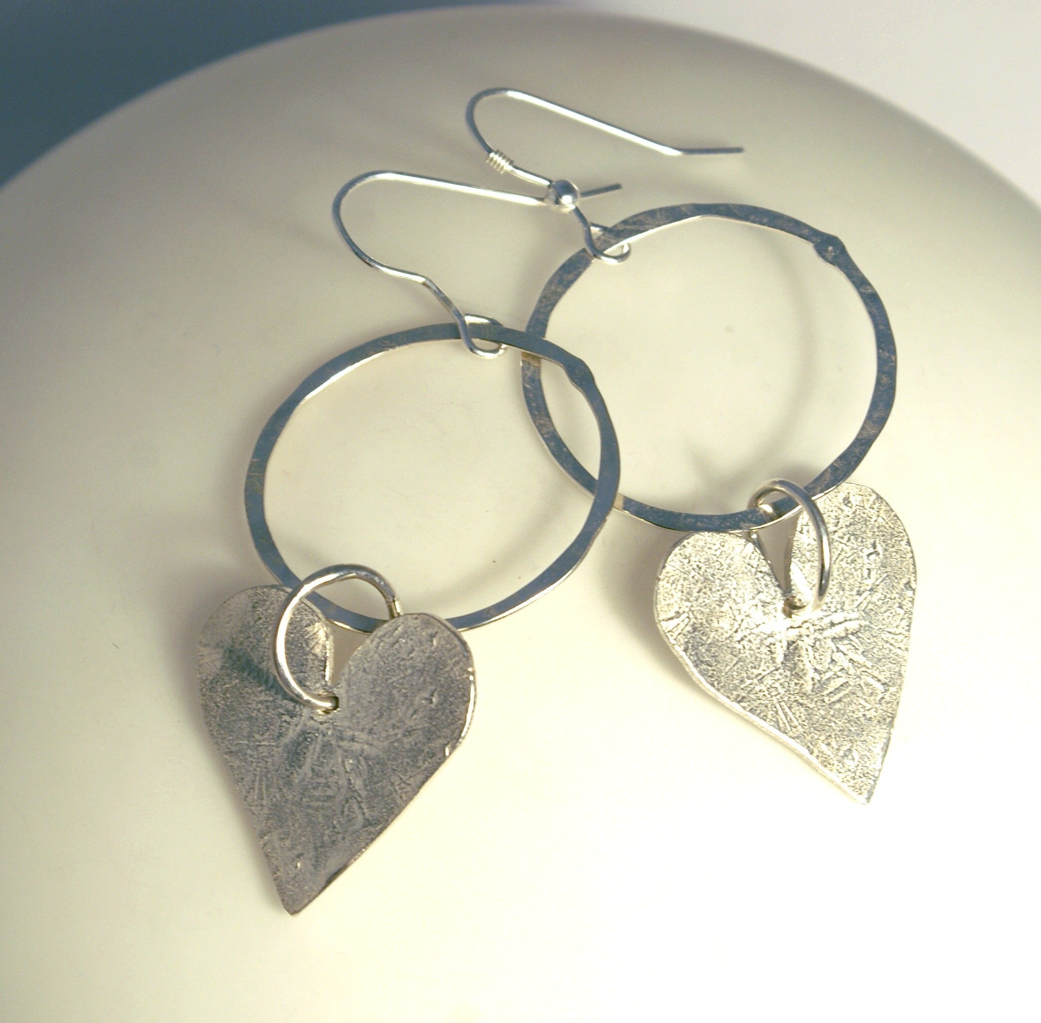 Heart Hoop Earrings - The Nancy Smillie Shop - Art, Jewellery & Designer Gifts Glasgow