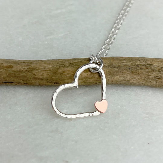 Heart Hoop Necklace - The Nancy Smillie Shop - Art, Jewellery & Designer Gifts Glasgow