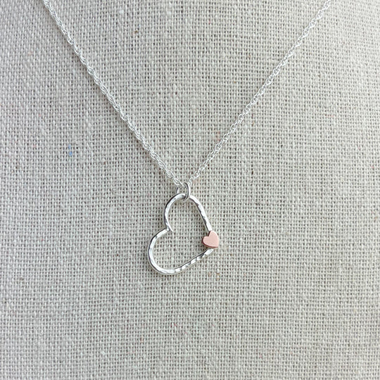 Heart Hoop Necklace - The Nancy Smillie Shop - Art, Jewellery & Designer Gifts Glasgow