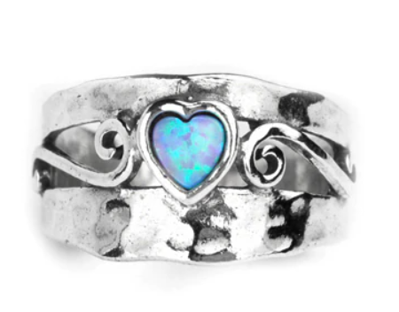 Heart Opal Ring - The Nancy Smillie Shop - Art, Jewellery & Designer Gifts Glasgow