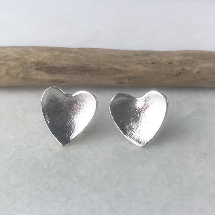 Heart Stud Earrings - The Nancy Smillie Shop - Art, Jewellery & Designer Gifts Glasgow