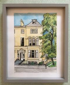 House Portraits by Damian Henry - Framed - The Nancy Smillie Shop - Art, Jewellery & Designer Gifts Glasgow