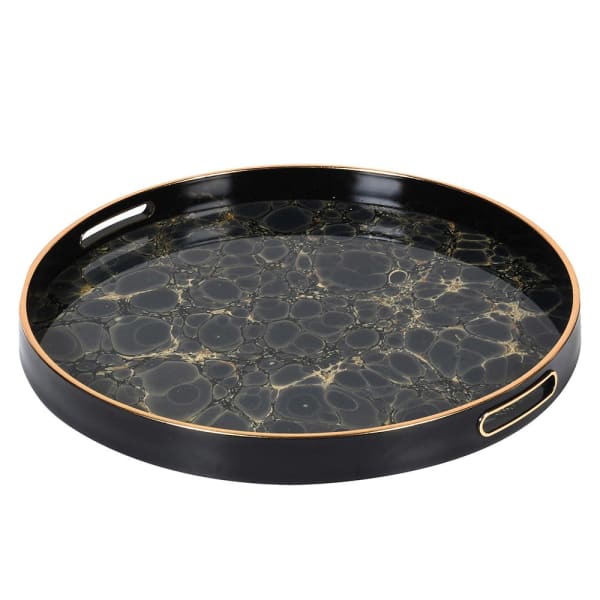 Indigo Gold Mottled Tray - The Nancy Smillie Shop - Art, Jewellery & Designer Gifts Glasgow