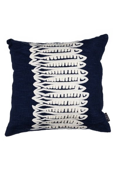 Indigo Sardine Cushion - The Nancy Smillie Shop - Art, Jewellery & Designer Gifts Glasgow