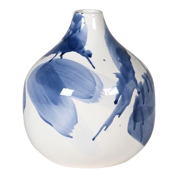 Indigo Splash Vase - The Nancy Smillie Shop - Art, Jewellery & Designer Gifts Glasgow
