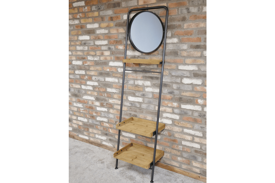 Industrial Shelves & Mirror - The Nancy Smillie Shop - Art, Jewellery & Designer Gifts Glasgow