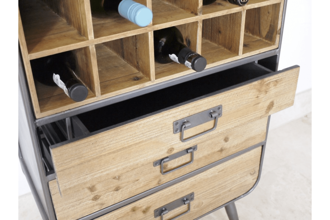 Industrial Wine Rack - The Nancy Smillie Shop - Art, Jewellery & Designer Gifts Glasgow